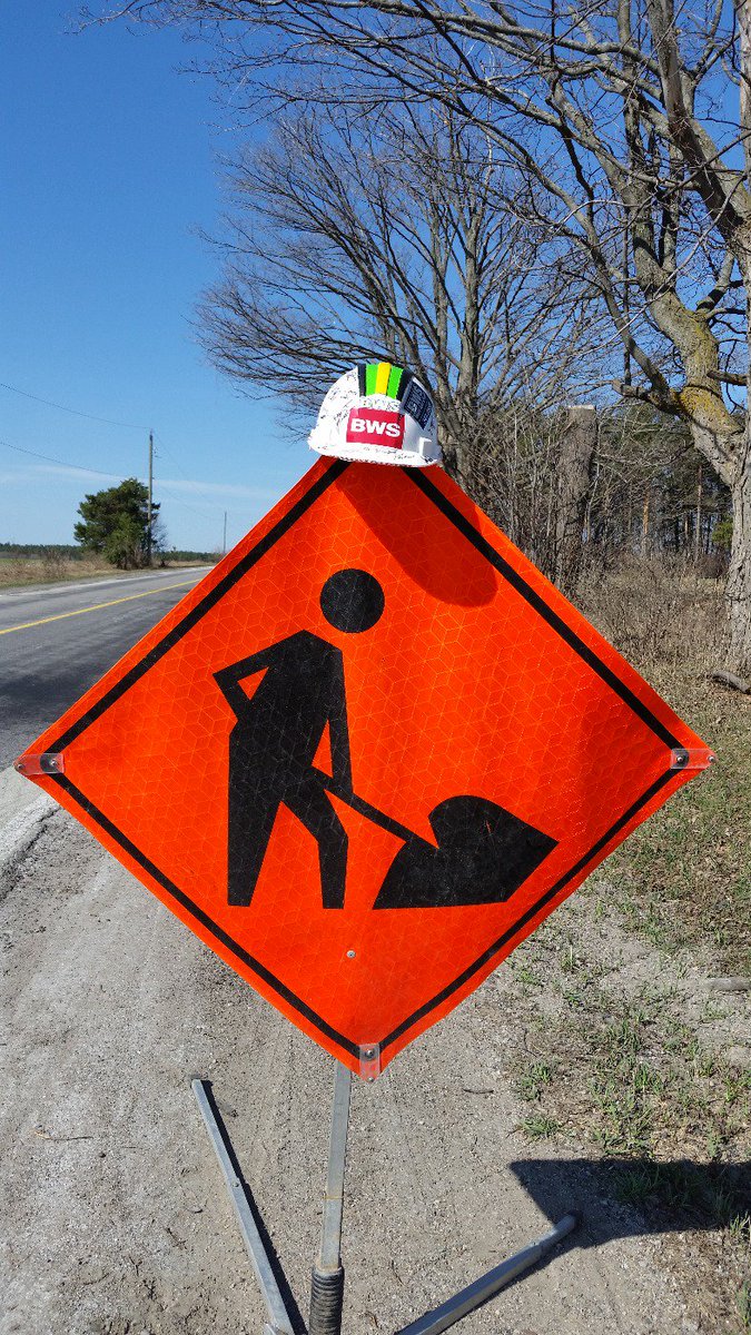 CAUTION! BWS, working hard to help our clients succeed. #LoveYourLandscape