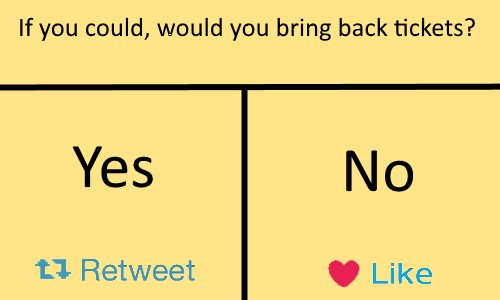 Simply_Remove's tweet image. If you could, would you bring back tickets?