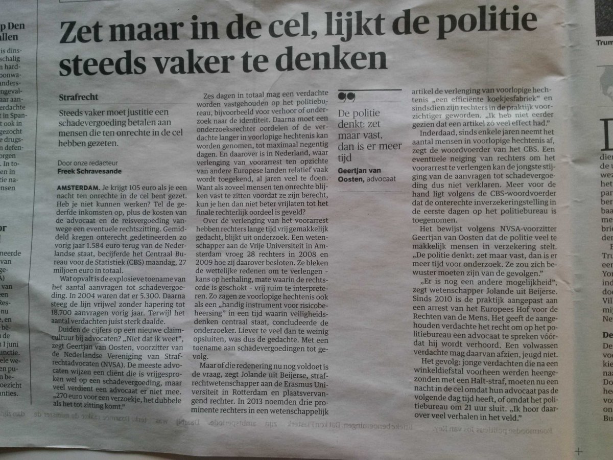 Om nog maar niet te spreken over de ontelbare aanhouden-ophouden-voor-verhoor-en-heenzenden constructies