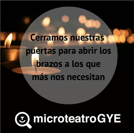 bebaferreira's tweet photo. #Microteatrogye de la productora @daemon_ae se suma a la ayuda. #Solidaridad https://t.co/4GjbS3OZHJ