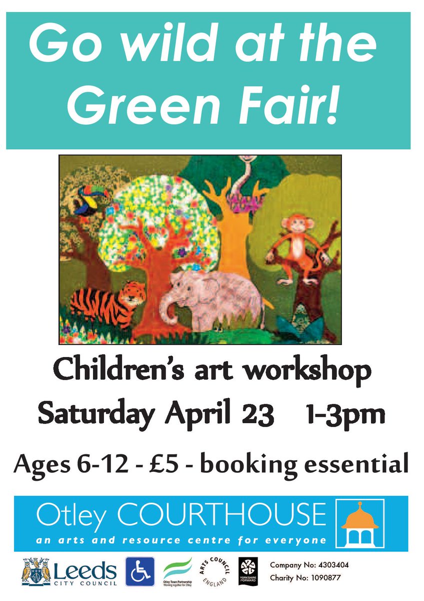 OtleyCourthouse's tweet image. #greenfair #otley 23 Apr 9-5 #free #stalls #art #workshops #fairtrade #ilkley #leeds @OYGreenparty @GreenpeaceUK