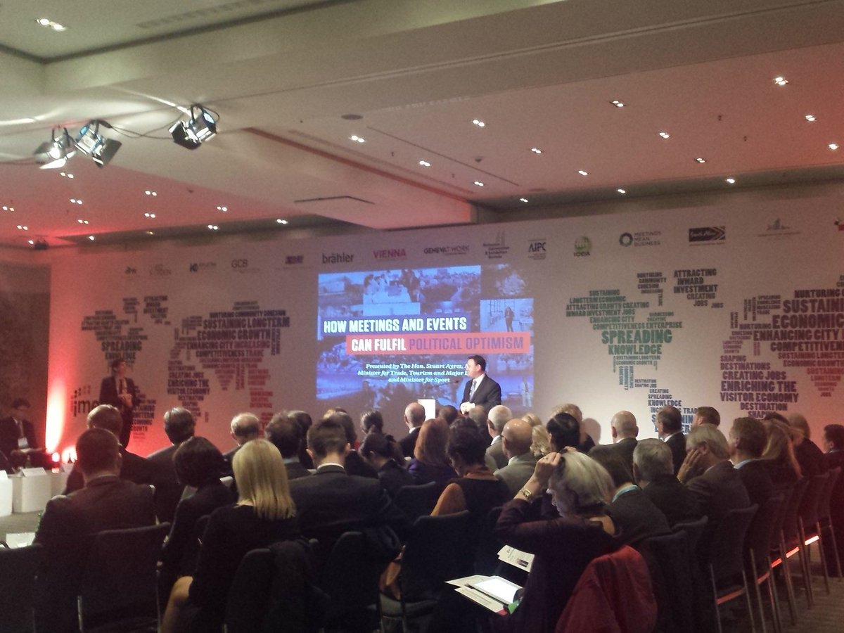 IMEXPaola's tweet photo. Delegates still buzzing after Hon Stuart Ayres keynote speech#IMEX16 #politiciansforum https://t.co/SoiUY0P4z6