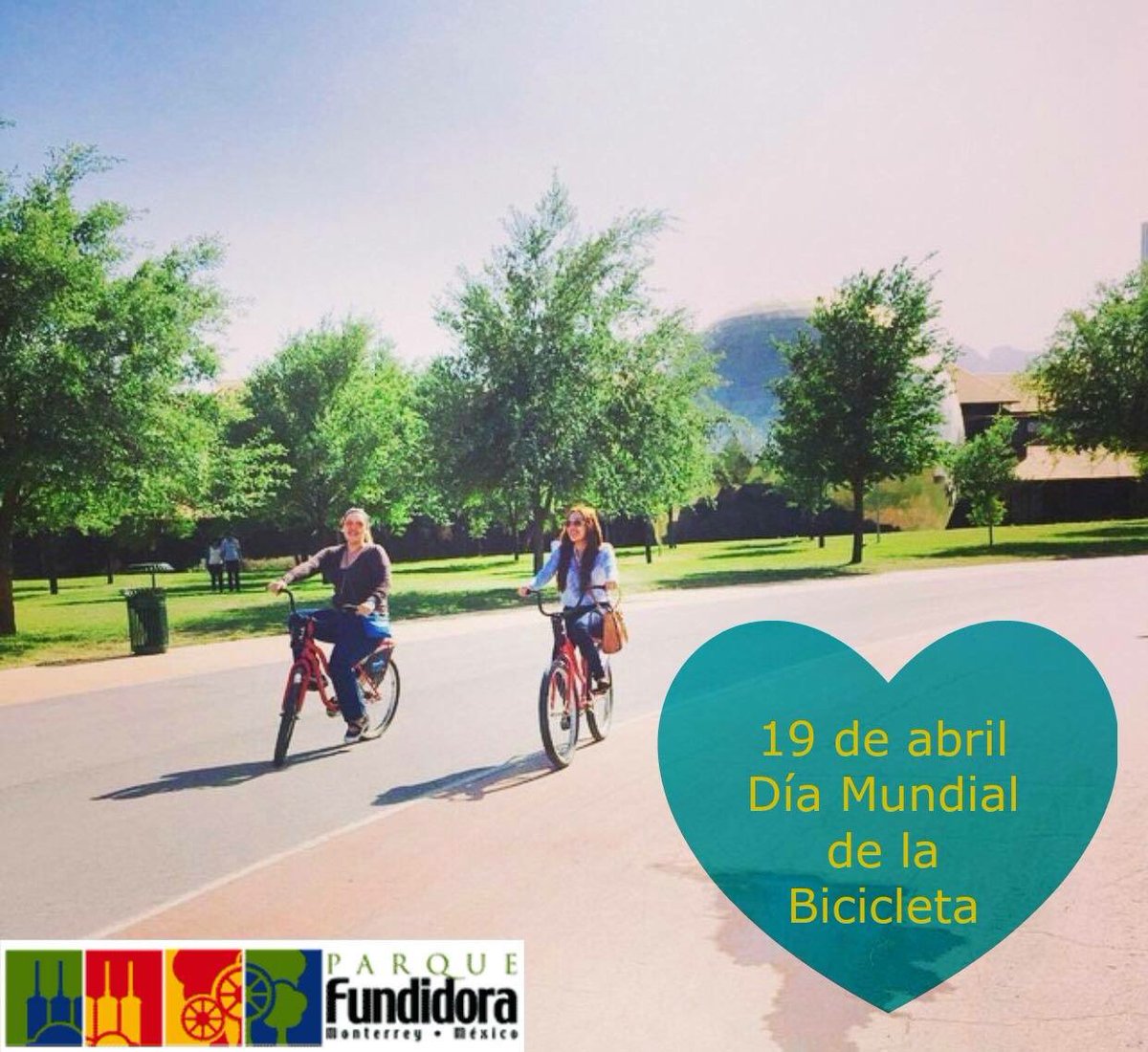 parquefundidora's tweet photo. Somos el mejor lugar para celebrar con nosotros el #DíaMundialDeLaBicicleta!

Ármala en grande con TODOS EN BICI 🚲 https://t.co/8wKO11WuKV