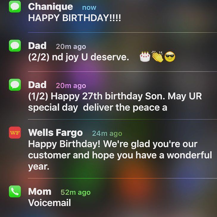 ListenToThisPod's tweet image. Early Morning Birthday wishes from my loved ones. My mother. My father. My sister. And my … ift.tt/1Qk51K4