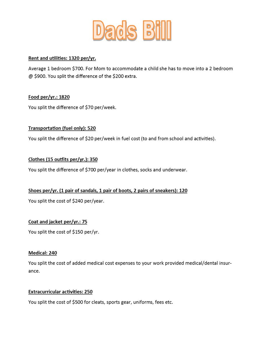 GrStrong's tweet image. Fellas, if Mom is receiving zero assistance from the government, $90 per week is truly a fair child support order.