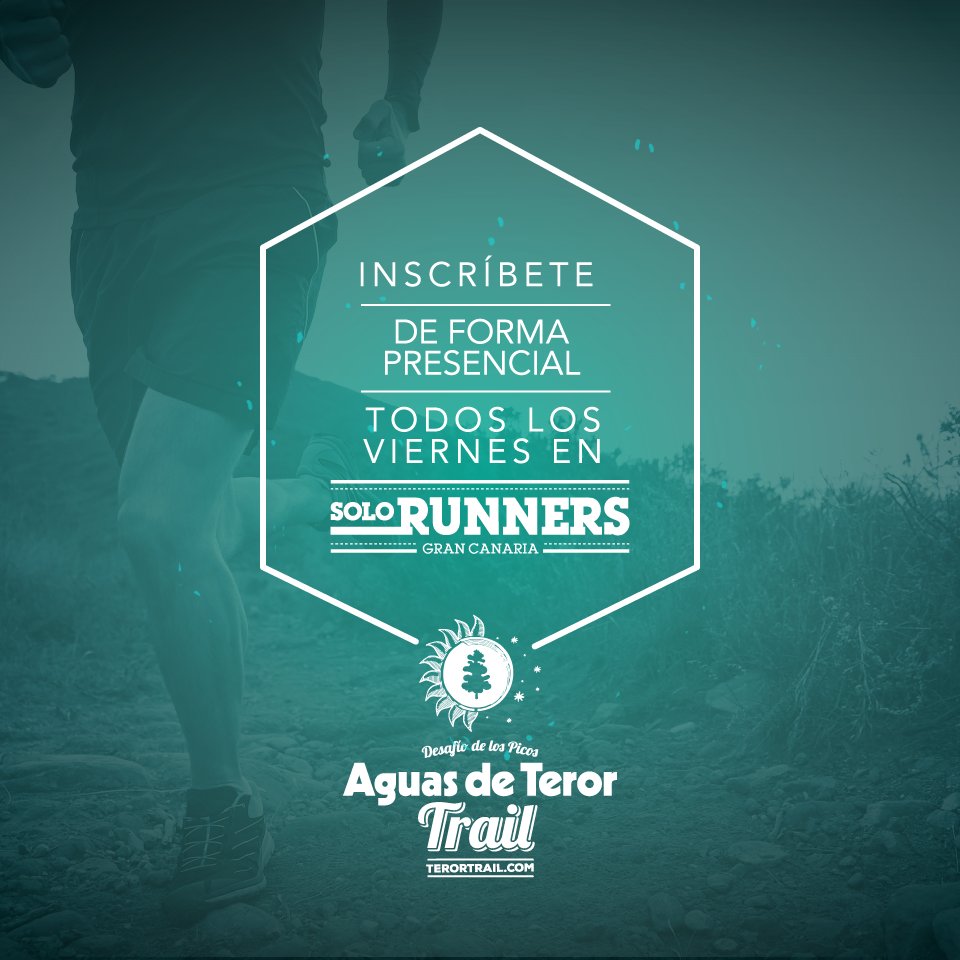 TerorTrail's tweet photo. Apúntate de forma presencial en la tienda de @SolorunnersGC del cc Las Ramblas. Los viernes de abril de 11h a 20h. https://t.co/M5mb9qrkAq