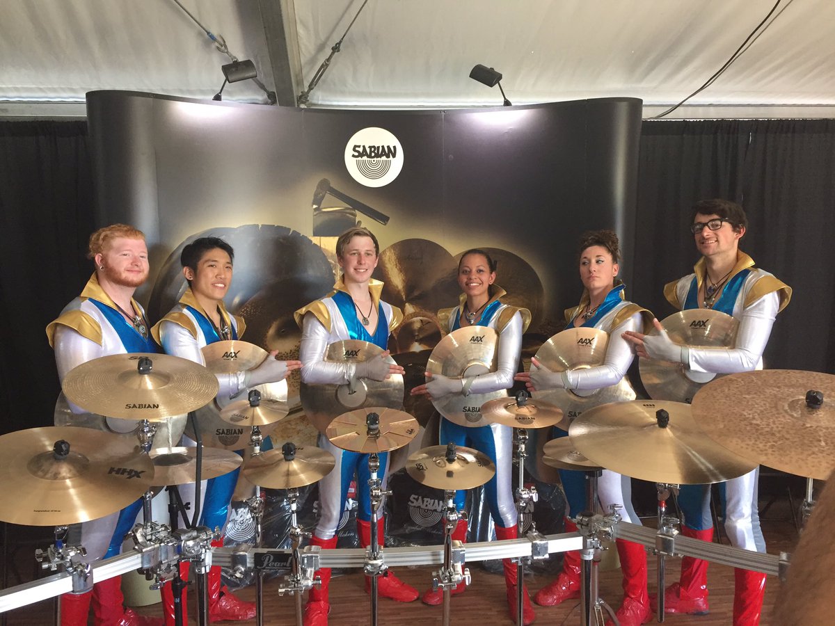 PalmettoPerc's tweet photo. Thank you @SABIAN_Vault for providing us with high quality cymbals! #wgi2016 #SabianCymbals https://t.co/cUIfFrO8Oj