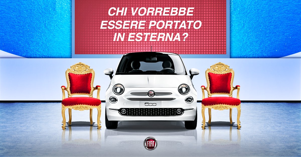 Fiat_IT's tweet image. Con una tronista così… Chissà quanti corteggiatori 😍 #uominiedonne #Fiat500