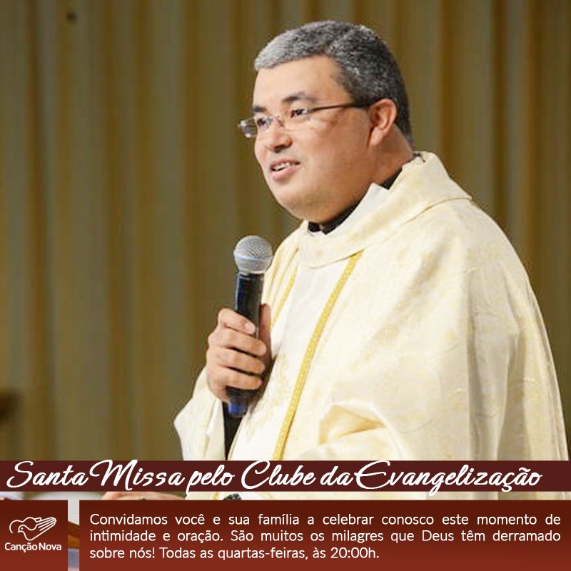 eventoscn's tweet photo. Hoje é dia da Santa Missa do Clube da Evangelização. Esperamos por você, venha rezar conosco! https://t.co/43I1yhEjf9