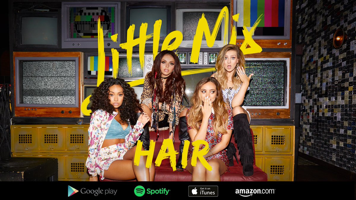 LittleMix's tweet photo. Hair ft. @duttypaul is on @iTunes now. It’s ACE for crrrryiiiing out loud 😂💰🎶 👉 https://t.co/Uwp7Y5tc4y LM HQ x https://t.co/Gk8Ijcjq2a