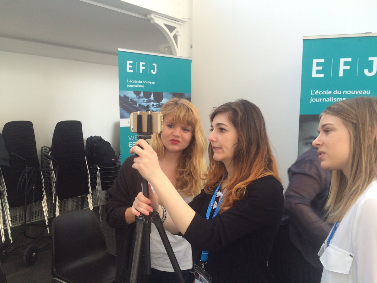 pboucaud's tweet photo. La newsroom de l'@efj_paris s'installe pour suivre #4MPARIS https://t.co/Jh5BVoQbDp