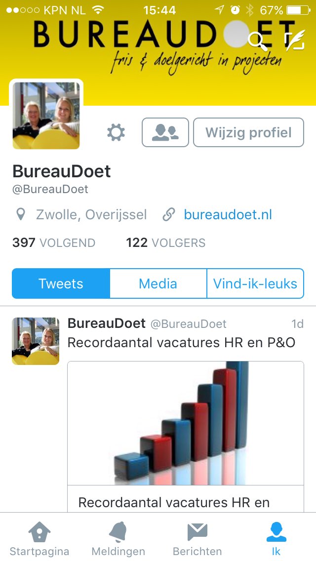 Volg je ons ook al op @BureauDoet? Ik zeg DOEN!! #HRM #sociaaldomein