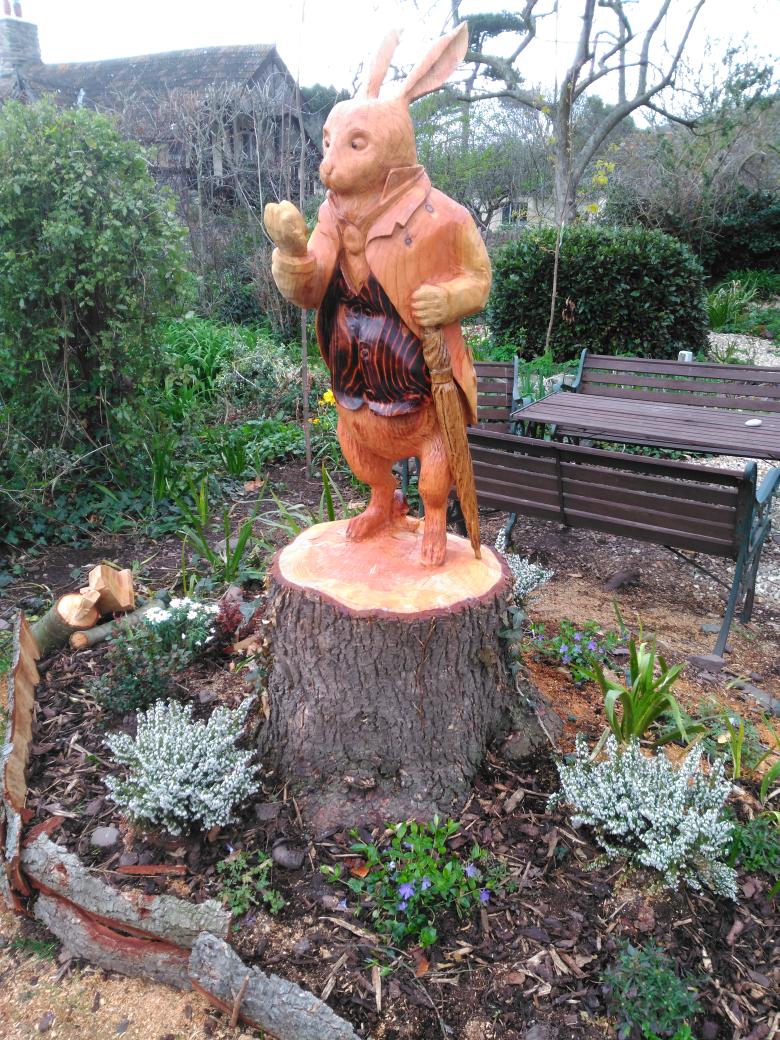 Met this giant Exmoor rabbit whilst delivering @KitnorsTeaRooms . I hope rabbits like apple juice!