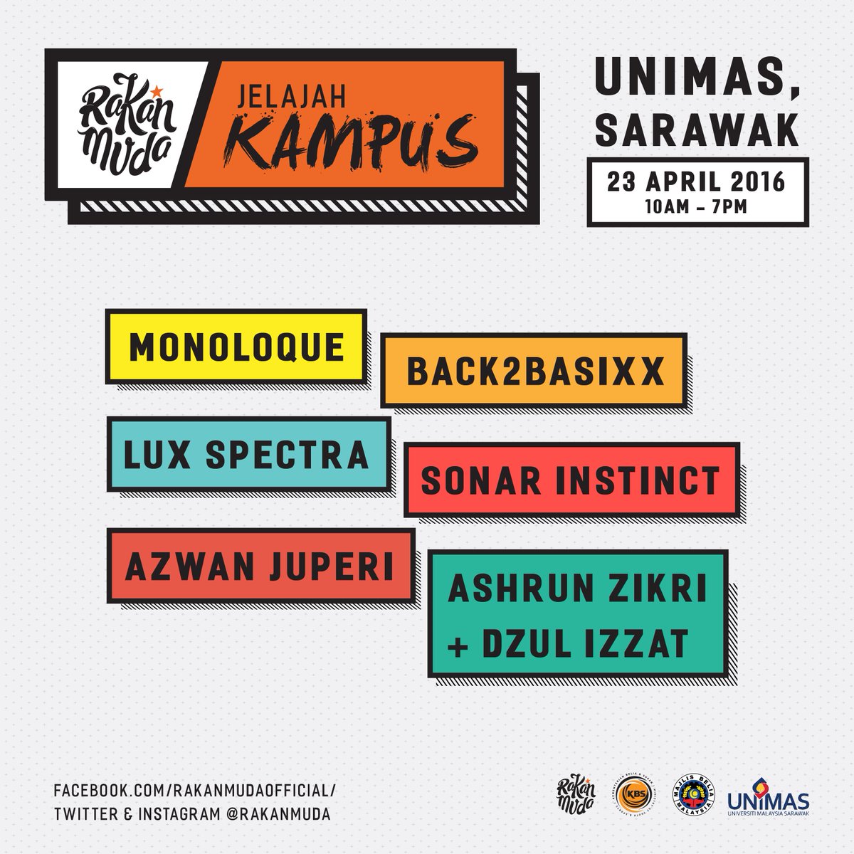 Jenn_Thompson's tweet photo. #SARAWAK Apr23 #rakanmuda X @UNIMASofficial 
HOMEBOYS! @SonarInstinct @azwanjuperi @ashrunshadiran @dzulizzat_ https://t.co/Ipu7W7NRyl