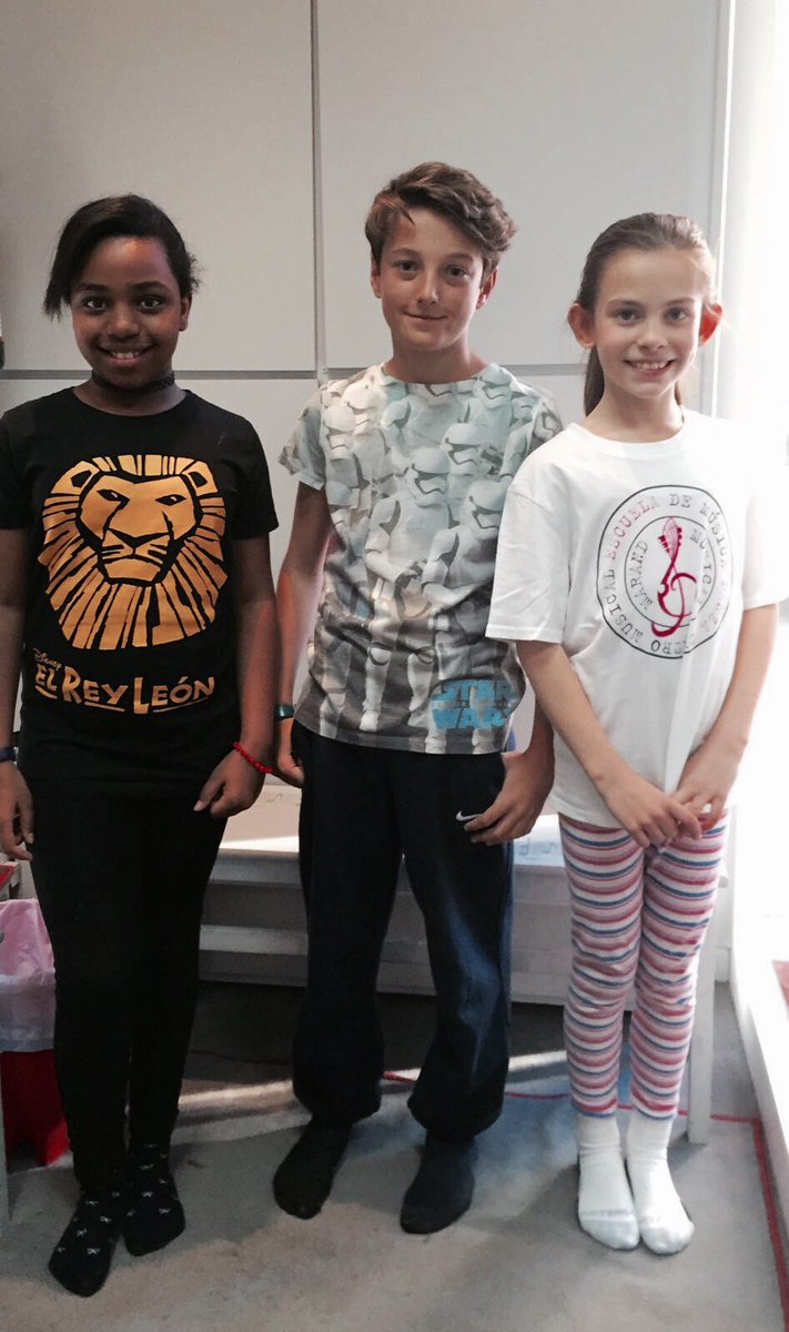 Nuestro #alumno #Pedro de #Escuela #MarandMusical elegido! junto a sus compañeras del #ReyLeon #Musicales #Madrid #