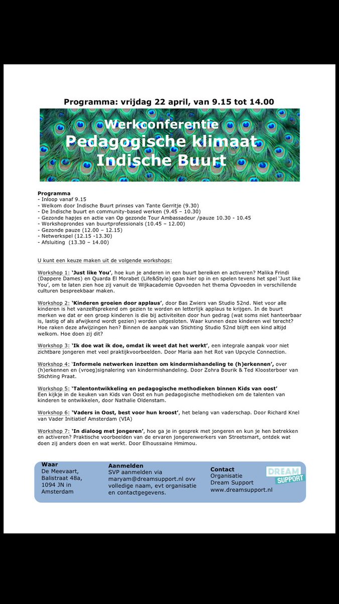 jongerenwerker_'s tweet photo. Werkconferentie Pedagogisch klimaat: altijd willen weten hoe maak je contact komt met jongeren: Meld je aan #020oost https://t.co/b2I8ZaGbng