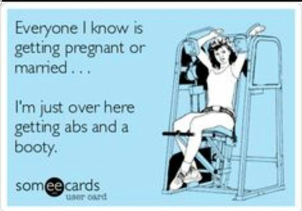 xxx No babies or marriage.  Just abs.  #workout #iworkout #notgettingmarried #nokids #gymlife #squatlife #squat #st…