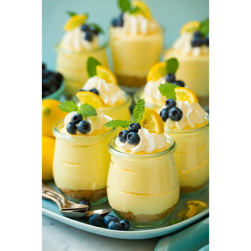 CutestFood's tweet photo. Lemon Cheesecake Mousse https://t.co/w0nCfv4WJt