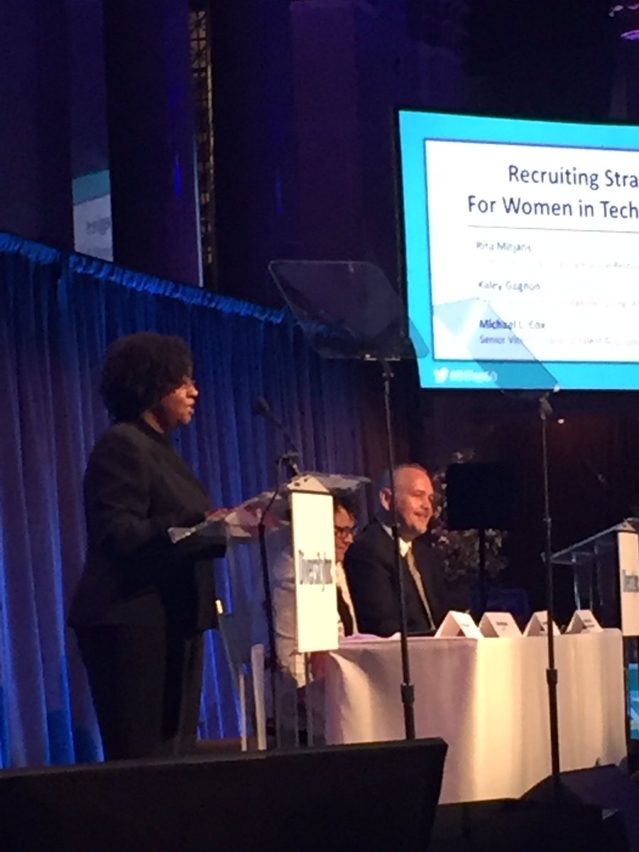 taragalvin's tweet photo. @mlcHR15 about to talk #womenintech recruiting strategies #DITop50 https://t.co/TfOtRIyqcL
