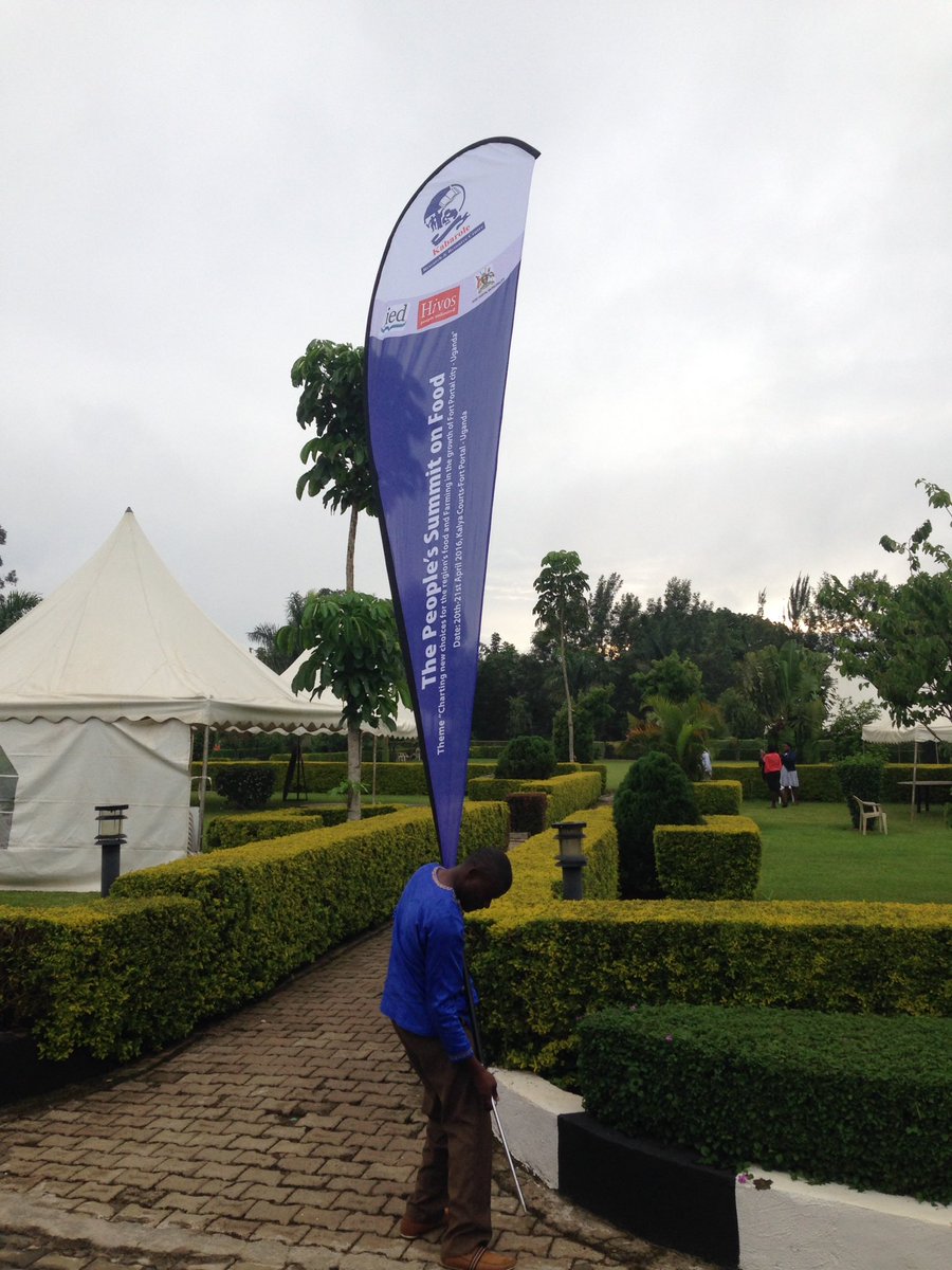 The banner is out for the People Summit on Food tomorrow in Fort Portal <a href="/KRCUganda/">Kabarole Research and Resource Centre (KRC-Uganda)</a> <a href="/IIED/">IIED</a> @hivosorg