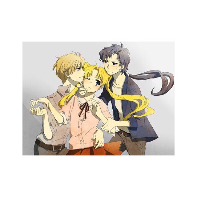 ココに まもちゃん 入って 取り合いなさいよ 😳😳 #月野うさぎ #星野光