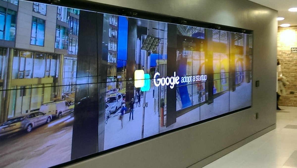 Excited to be here in <a href="/google/">Google</a> for the launch of Google's Adopt a Startup program