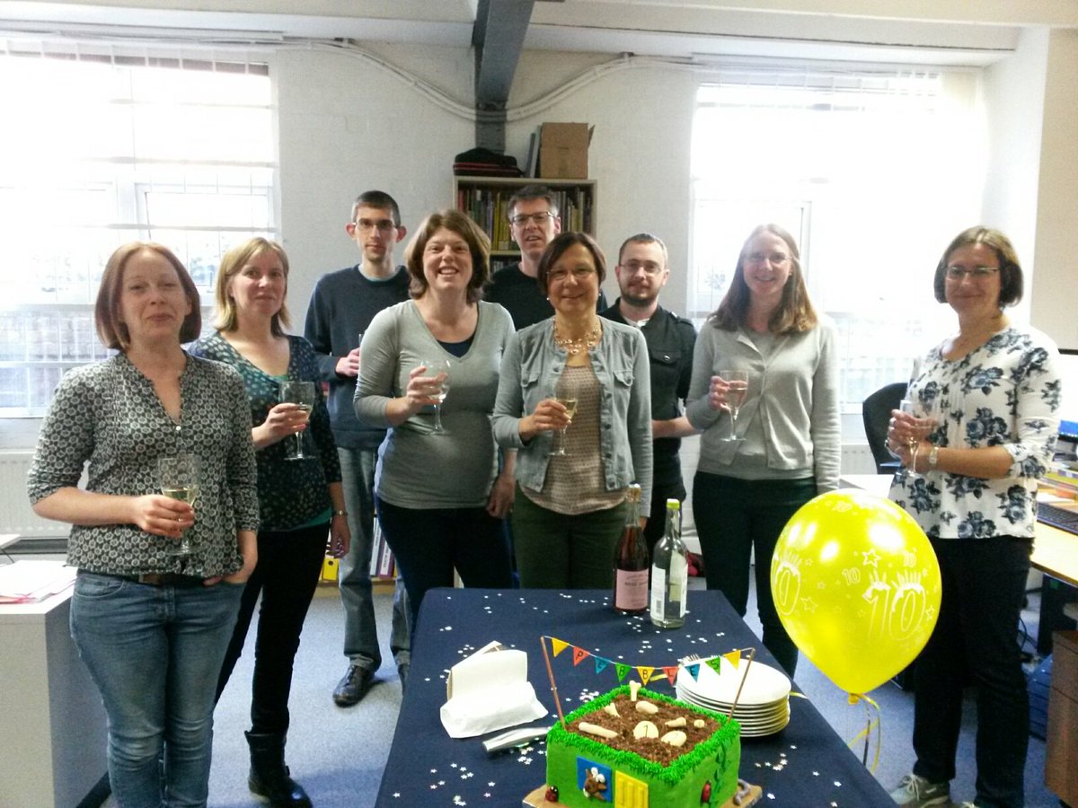 yellowdoorLIVE's tweet photo. 10 year anniversary celebrations in the office today :) #10yearsoflearning https://t.co/2cBQmphoI0