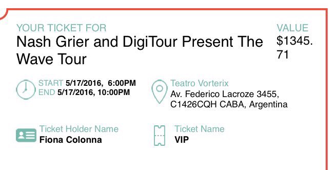 fiodrew's tweet photo. @Nashgrier #YoTengoWaveVIP I CANT WAIT OMFG https://t.co/zuFkgKPuMz