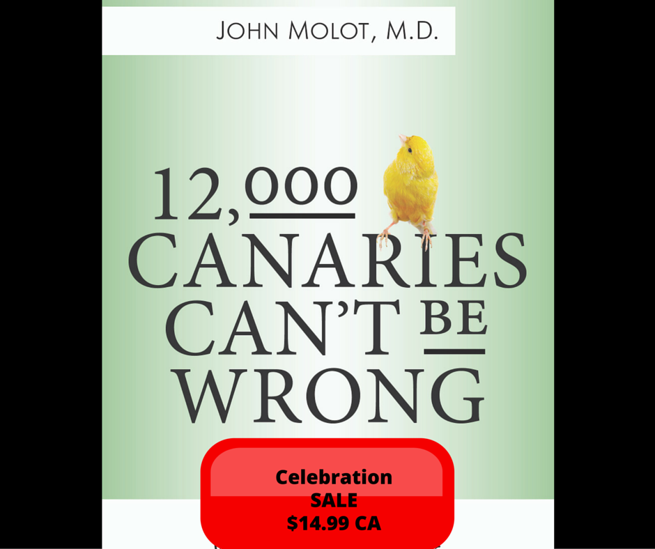 johnmolot's tweet photo. FLASH SALE! 
To celebrate reaching 1000 LIKES on #Facebook "12,000 Canaries Can't Be Wrong" is on sale for $14.99 https://t.co/O5ikAqBmQu