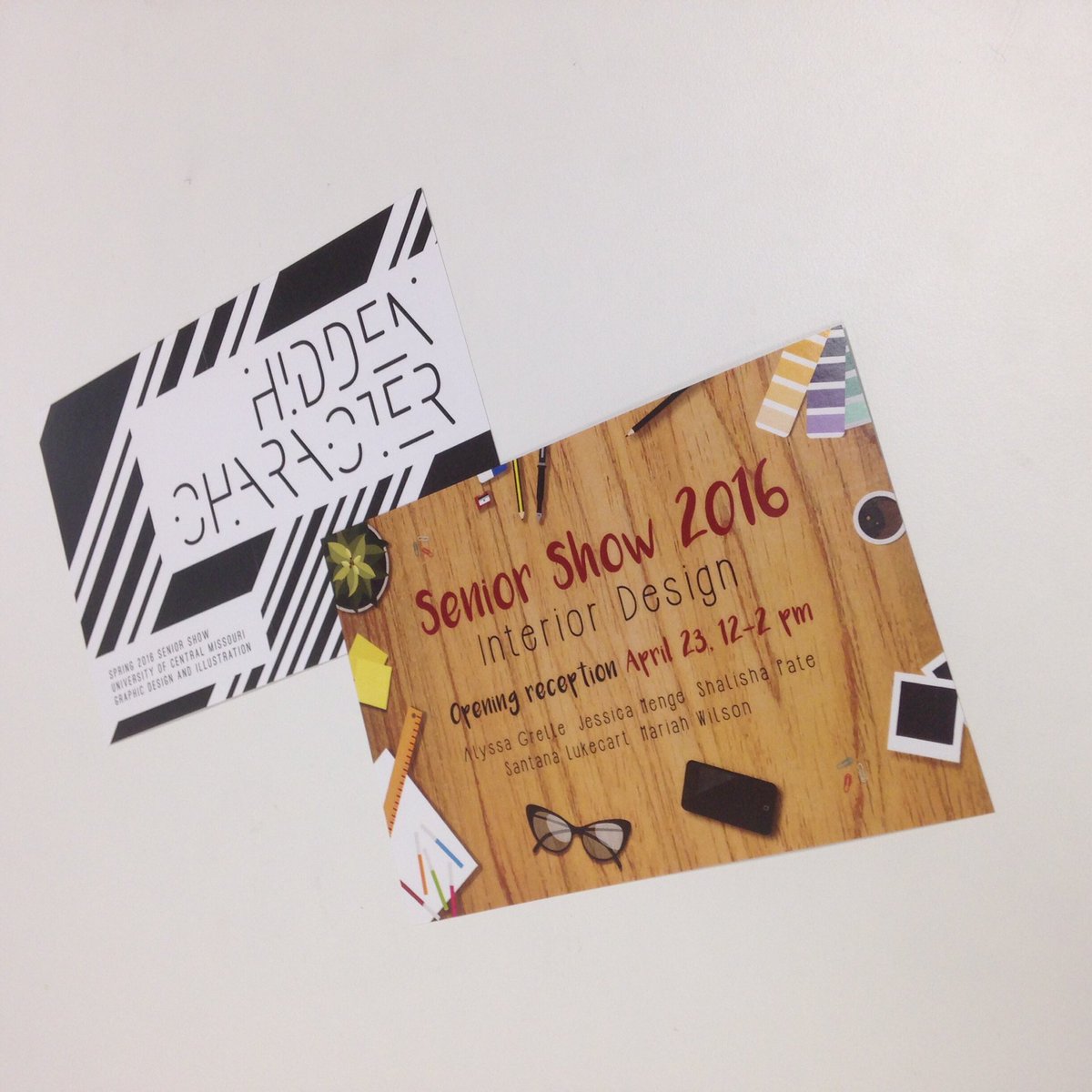 UCMGallery's tweet photo. We are getting ready for Senior Shows Interior design, Graphic Design and Illustration.On view April 21! #ucmgallery https://t.co/ISY8Jmo7qn