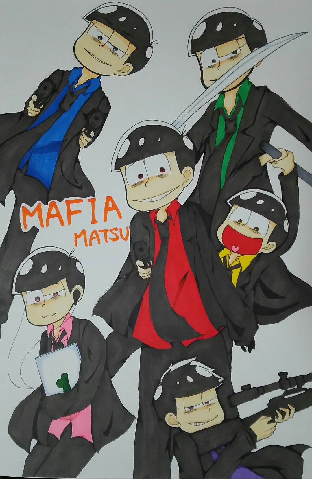 ピエロ 松垢 En Twitter おそ松さん マフィア松 イラスト 絵師さんと繋がりたい 絵師になりたい ピエロ 松垢 En Twitter おそ松さん マフィア松 イラスト 絵師さんと繋がりたい 絵師になりたい