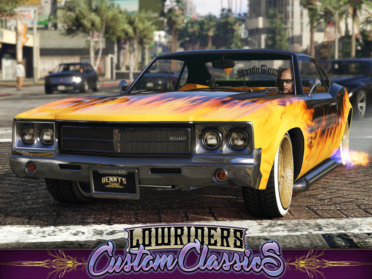 RockstarGames's tweet photo. Passe deinen Declasse Sabre Turbo Custom bei Benny’s individuell an.
Jetzt in #GTAOnline
https://t.co/scSXwAv05k https://t.co/VqZRkGkmR0