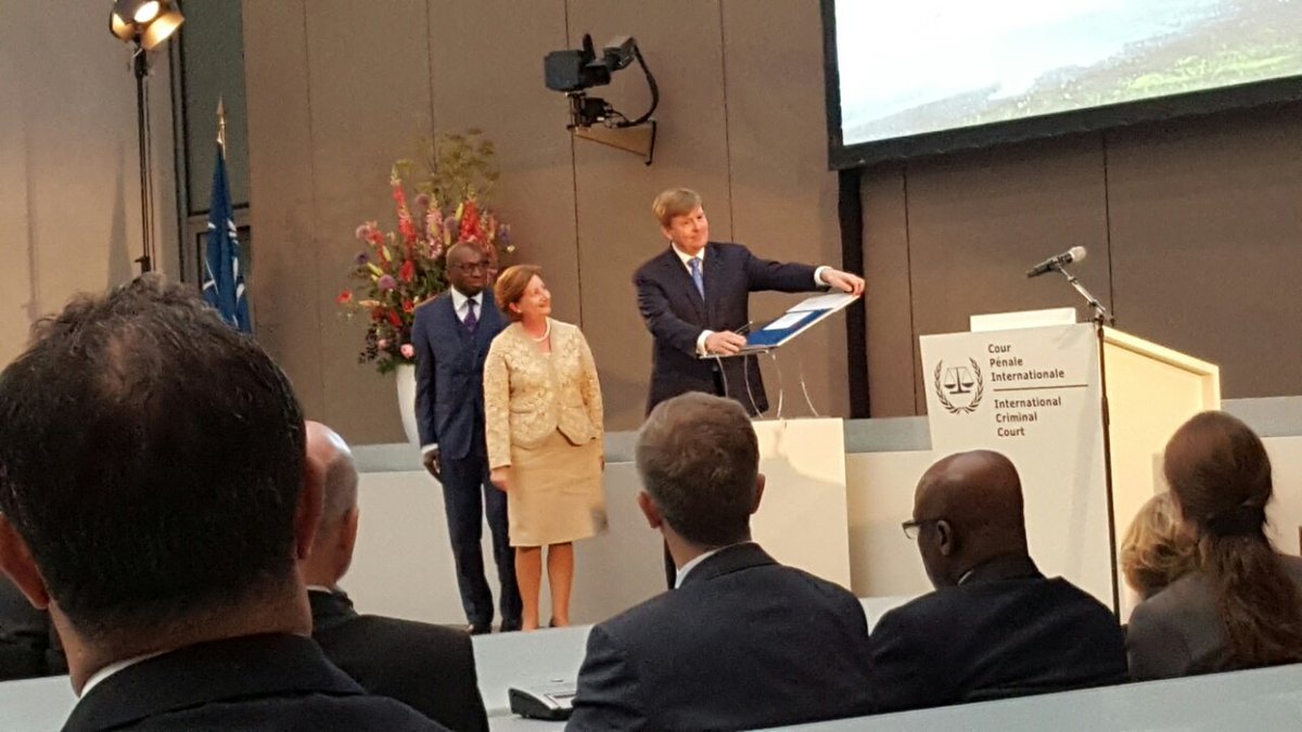 #Int'l Criminal Court
Official Opening permanent premises ICC