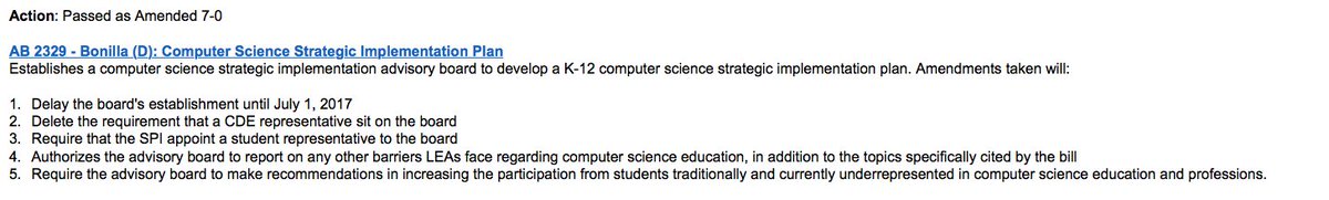 aromayorjr's tweet photo. AB 2329 CS SPI, recently passed in California! The conversation is progressing. #caedchat #edtech #ab2329 https://t.co/uzqWki6XjE