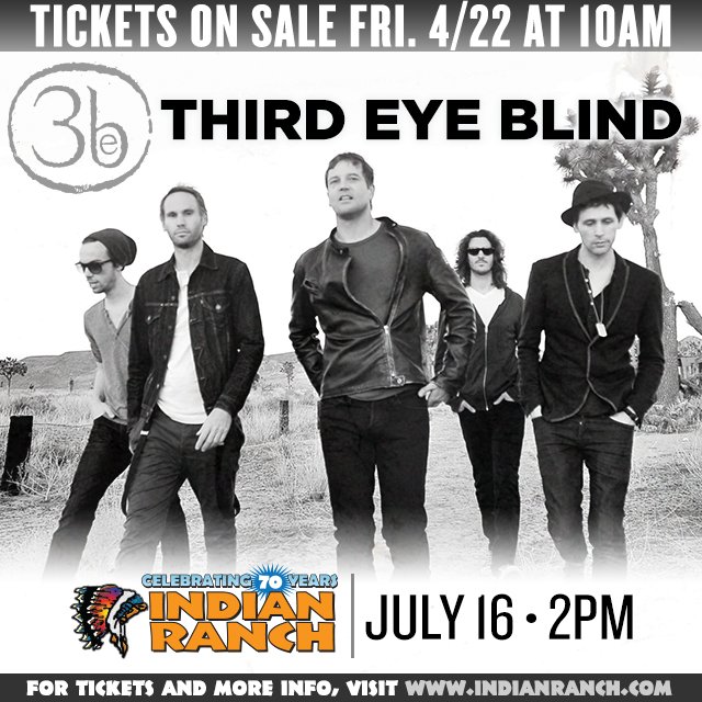 chrisdillon1792's tweet photo. WIN TICKETS to @ThirdEyeBlind @IndianRanch 7/16! I've got tickets to win at 9:10am all week! #WNLC #ThirdEyeBlind https://t.co/wEdnPTRoTj