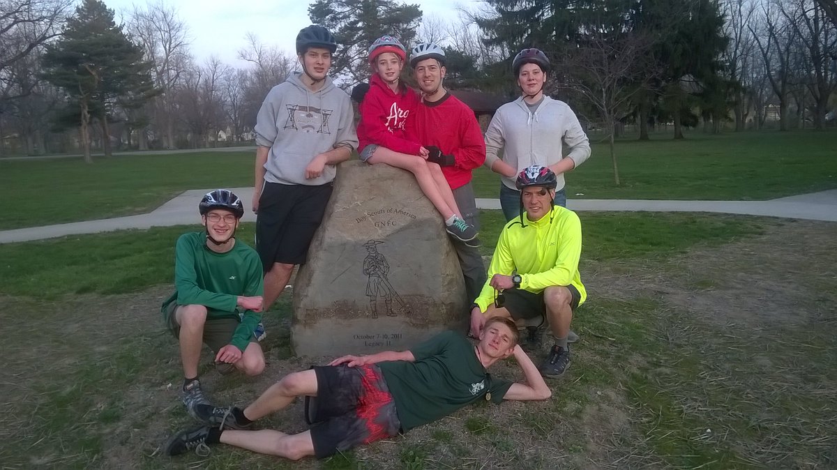 Crew286's tweet image. Had a fun time riding 9 miles yesterday in preparation for our bike trip this weekend!