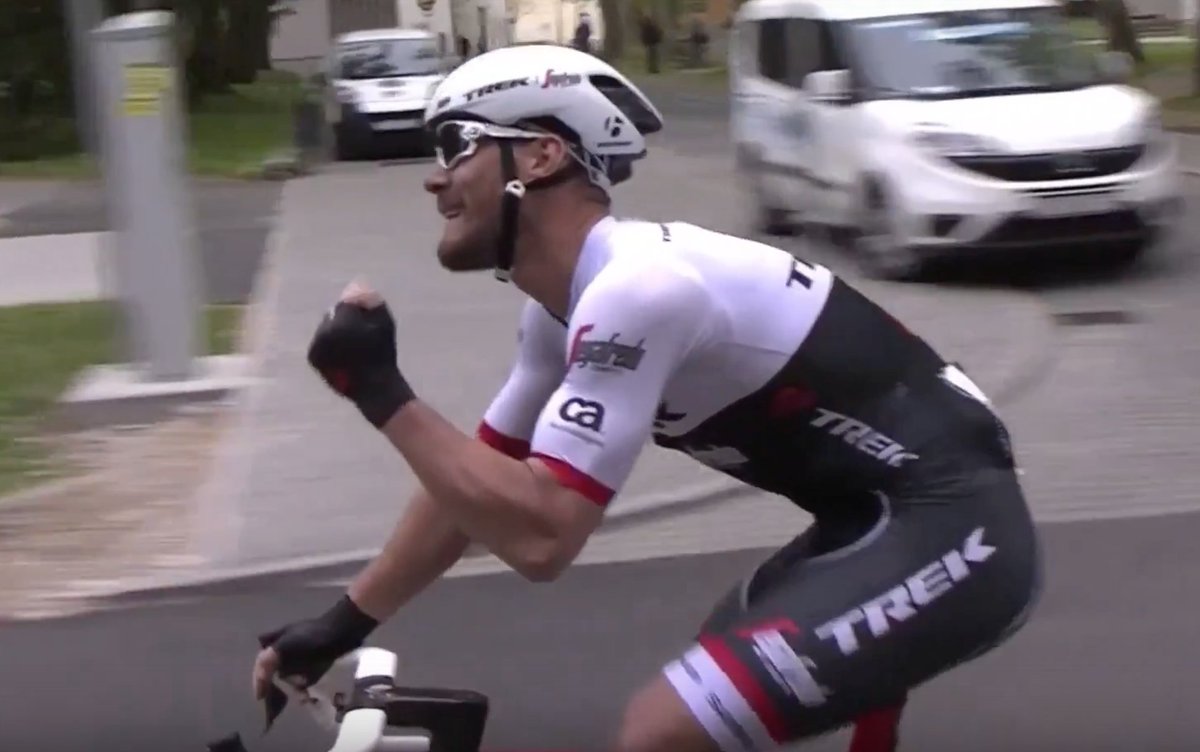 LidlTrek's tweet photo. REPORT #TourOfCroatia: @Giacomonizzolo dedicates win to @FabioFelline and DS @AdrianoBaffi: https://t.co/eG6VOlREhH https://t.co/vvoJKizm7r