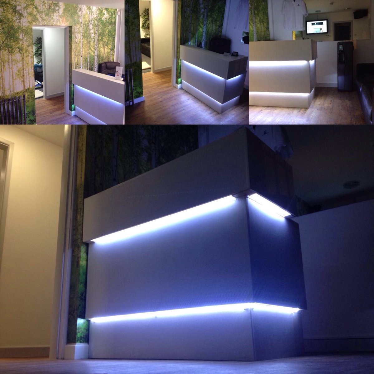Floatology1's tweet photo. Waiting room and reception desk looking on point ๐ #floatology #beunlimited #huddersfieldsanctuary #floatpod ๐ https://t.co/2ZyrMBrB31