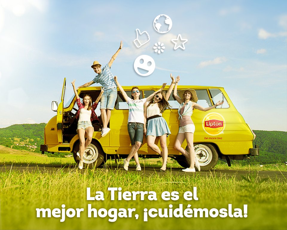 LiptonIceTeaMX's tweet photo. La tierra y nosotros somos parte del mismo equipo, ¡cuidémosla! #DíaDeLaTierra #BeMoreTea https://t.co/iBIpj70LKh