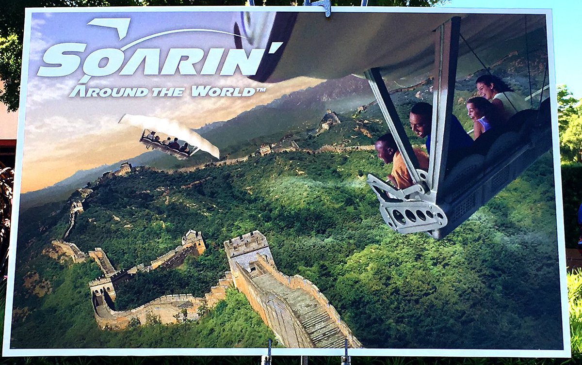 ThemeParkReview's tweet photo. Today we got a sneak peek at making of Soarin' Around the World opening @WDWToday #Epcot this summer! #AwakenSummer https://t.co/OTYN7QoCCN