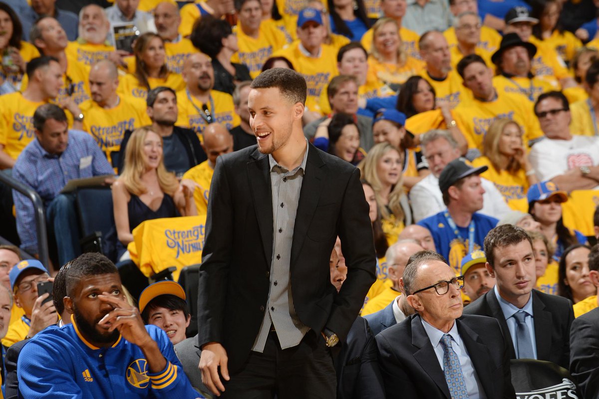 SportsCenter's tweet image. Warriors announce Steph Curry's MRI did not reveal anything of concern and is questionable for Game 3.