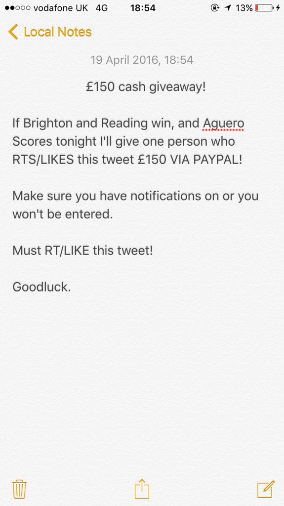 TipsterCharlie's tweet image. 🍀£250 Cash Giveaway🍀

ALL INFO BELOW!

GOODLUCK, YOU COULD BE THE WINNEE!

MUST HAVE NOTIFICATIONS ON TO BE ENTERED🤐