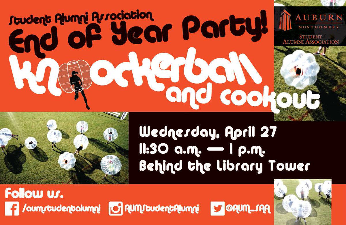 Come out next Wednesday from 11 am - 1:30 pm for knockerball and a cookout!