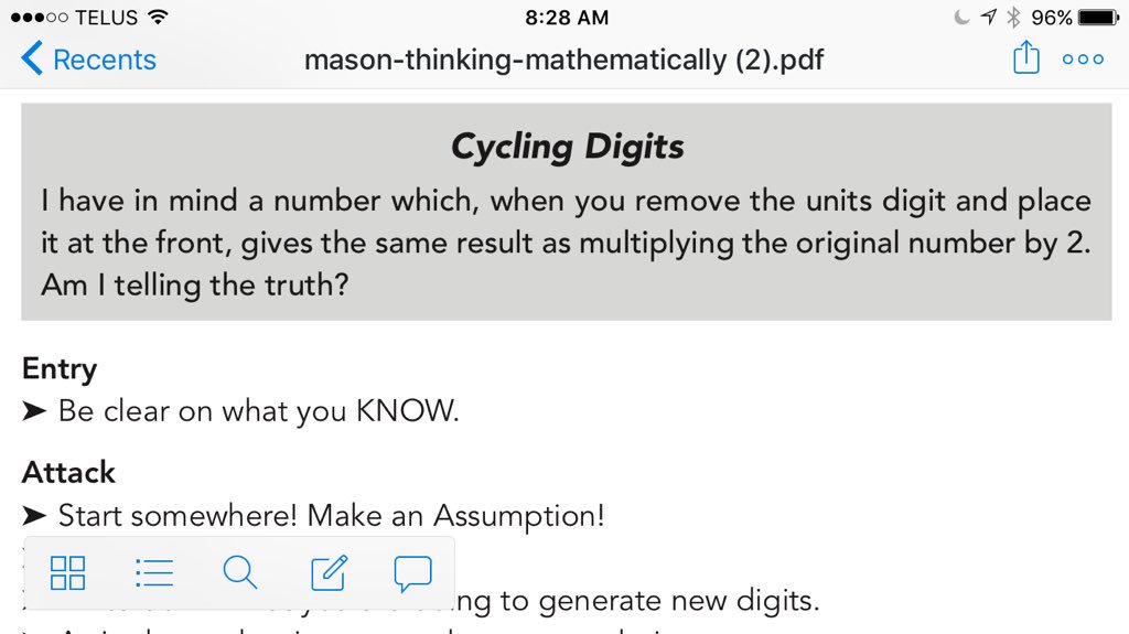 cafedepruner's tweet photo. This is my #dailymathtask from John Mason #mtbos #thinkingclassroom https://t.co/pvgpMNdJ4D