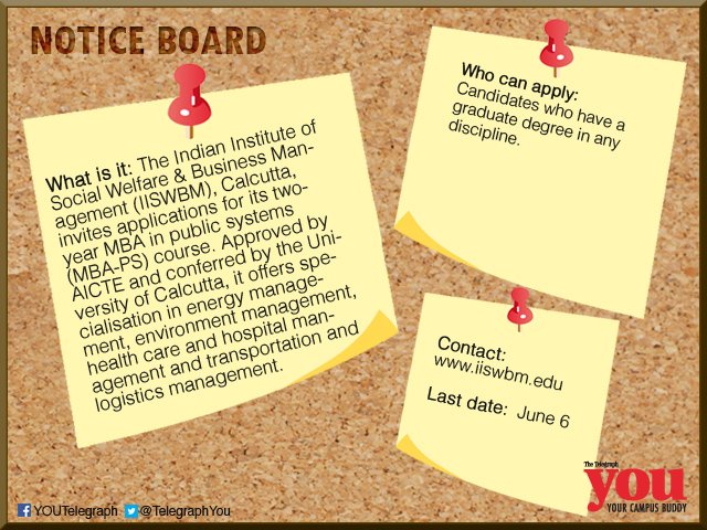 YouTelegraph's tweet image. #MBA #PublicSystem #IndianInstituteofSocialWelfareAndBusinessManagement  #ManagementStudies