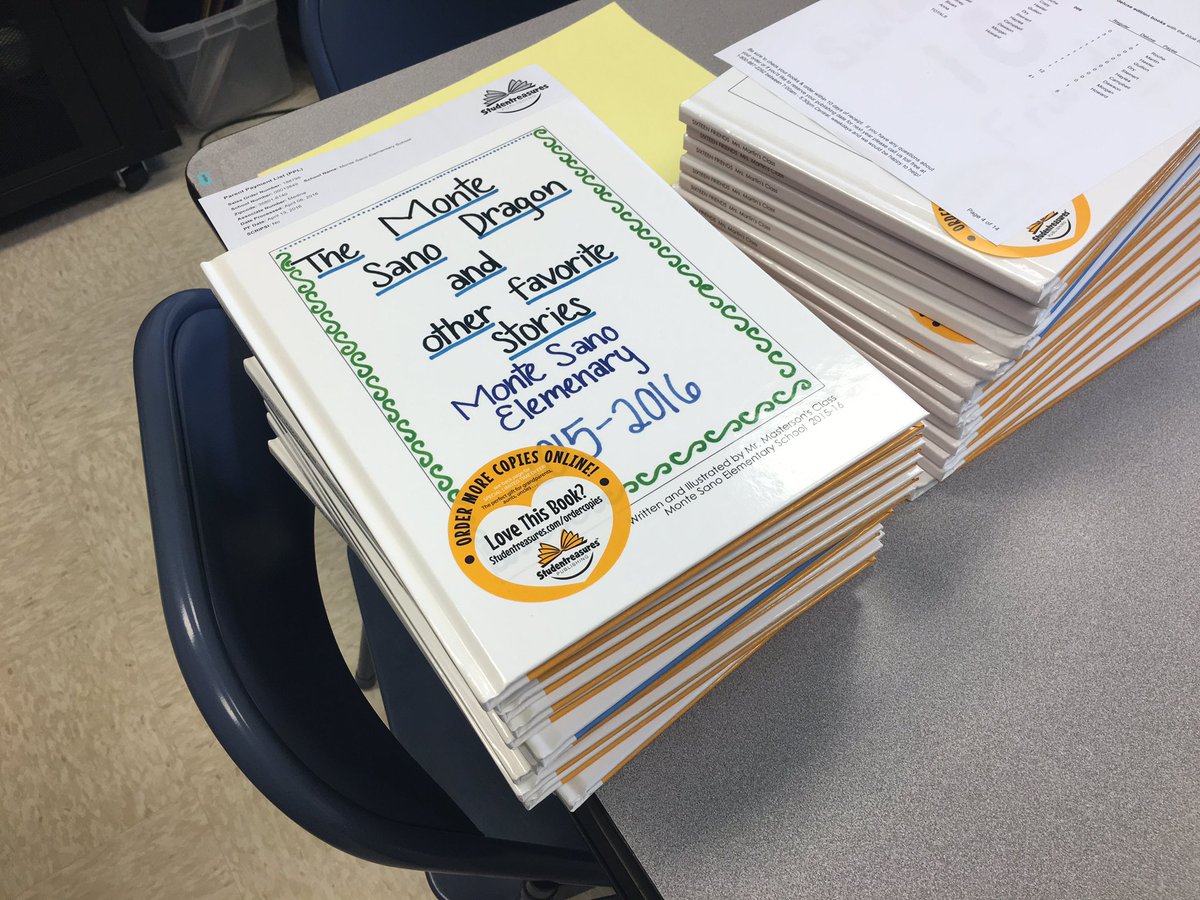 faithplunkett89's tweet photo. EVERY student at MSE is a published author. The books came in today, and they are amazing! #mseslearn #hcsce https://t.co/bTpRxcMPrj