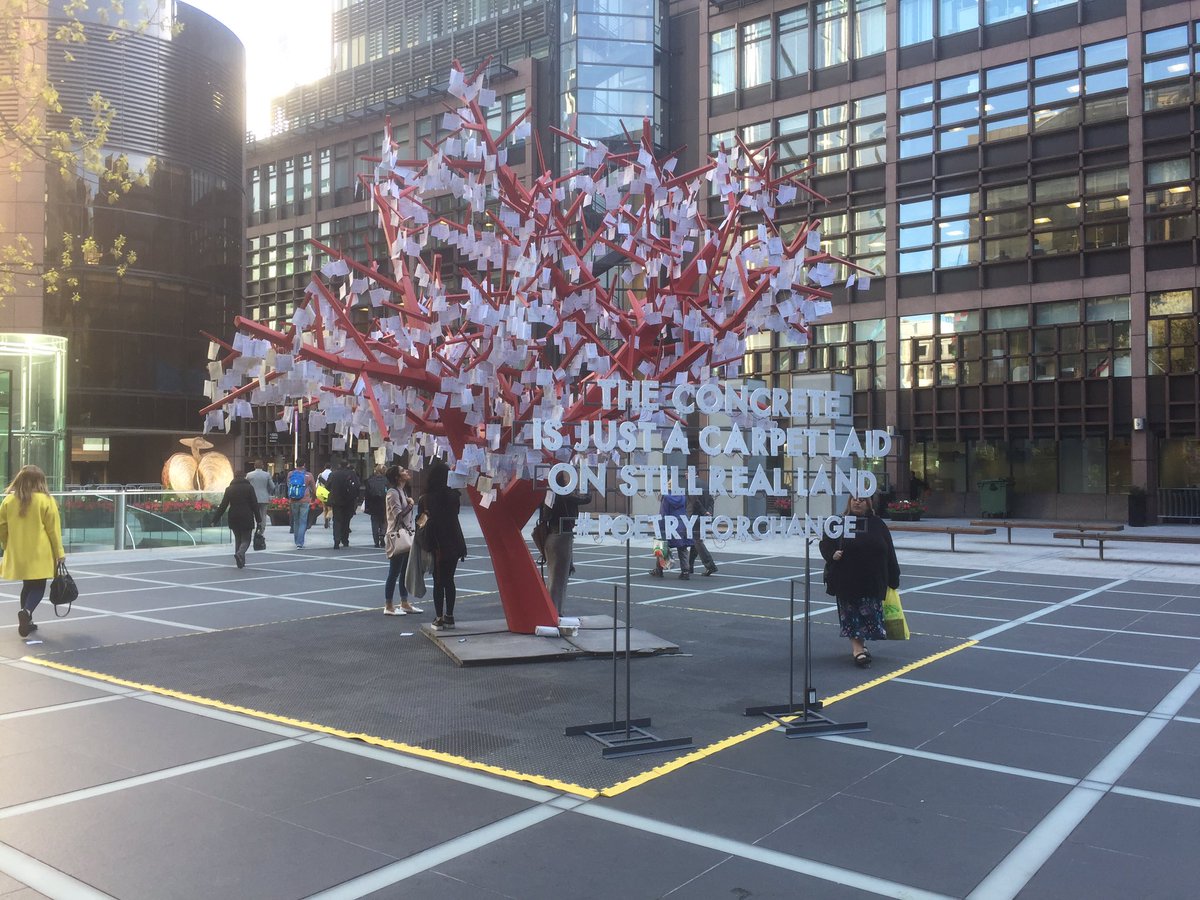 caz_porter's tweet image. Poet-Tree, Broadgate - #Londonspringtime