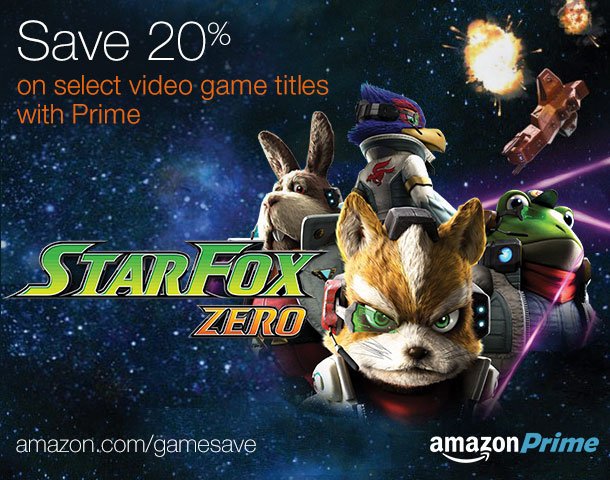 AMZNVideoGames's tweet photo. Follow/RT/Like/Share for a chance to win #StarFoxZero ! NoPurchNec #PAXEast #GameSave https://t.co/aQtwO7j6em https://t.co/BFAnpfvF8P