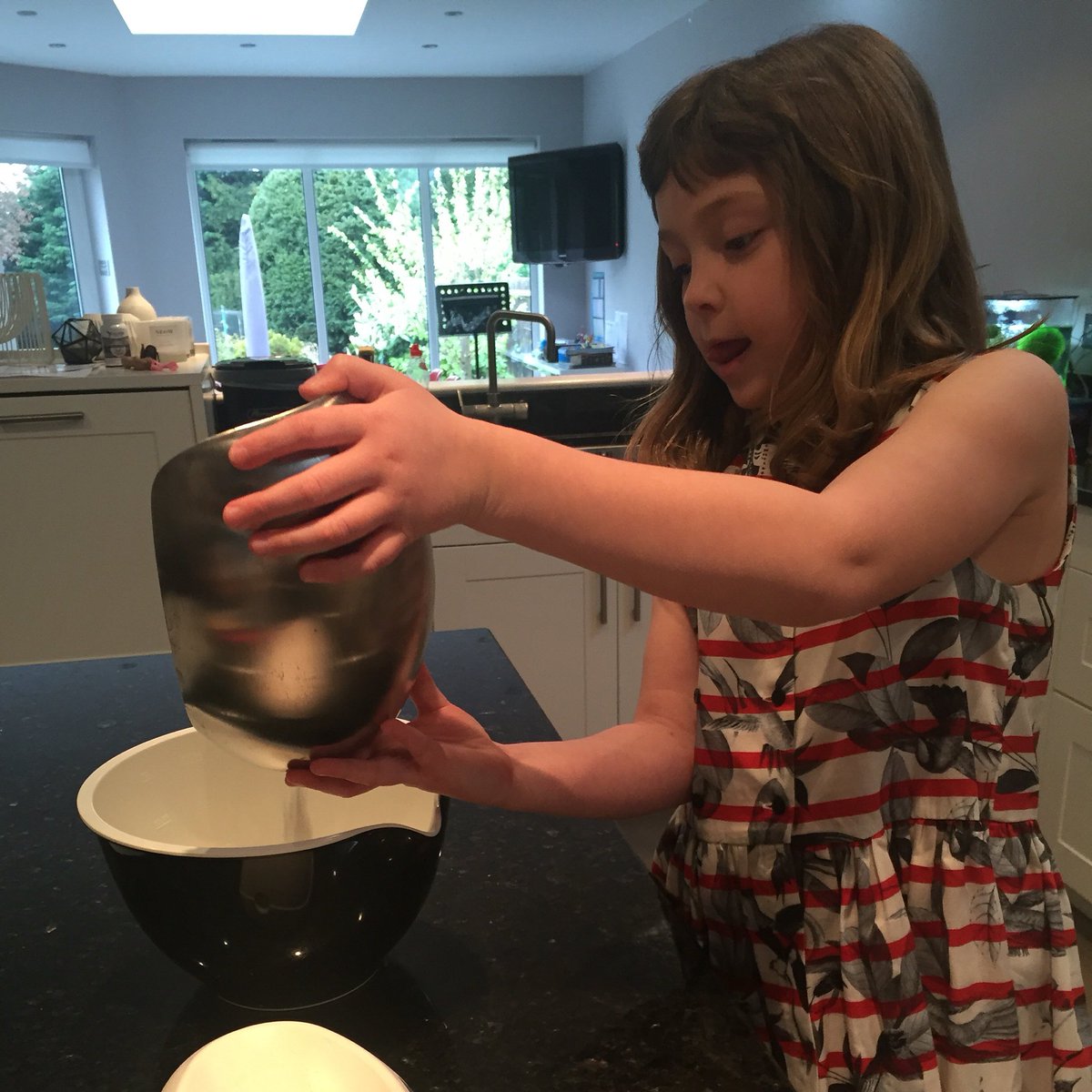Last day of Easter holidays (back to school tomorrow) we decided to make cookies! Ava's wearing <a href="/wolfandrita/">Wolf and Rita</a> dress
