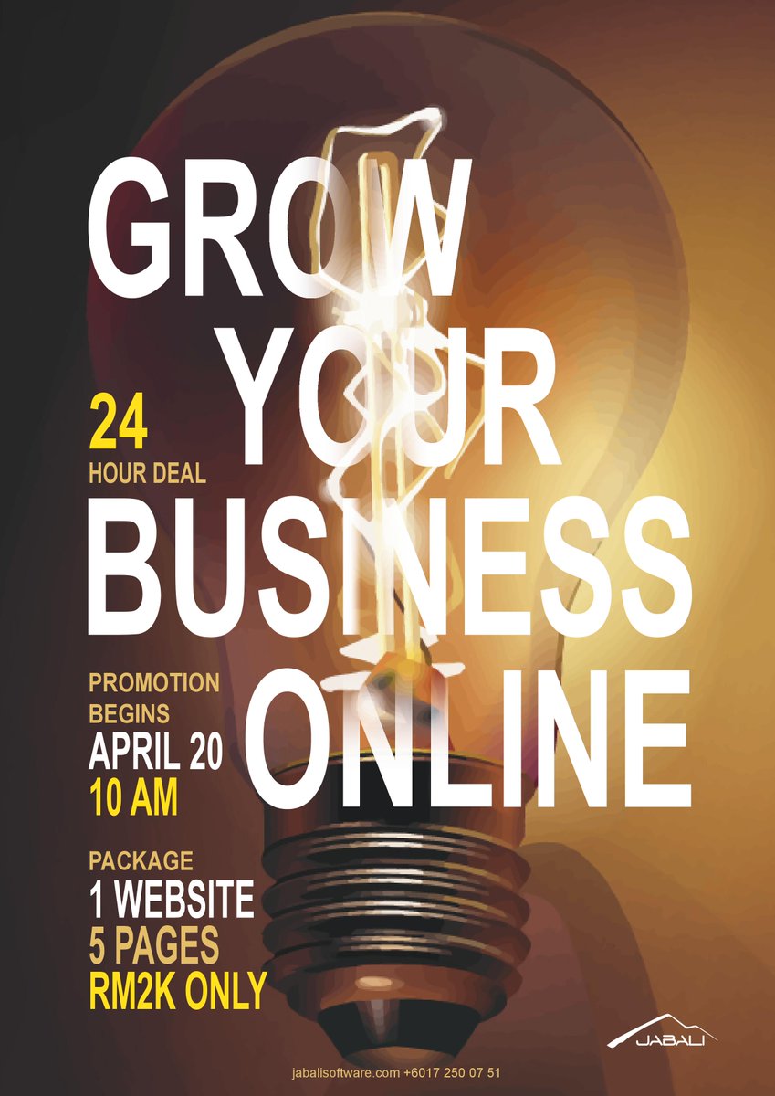 JabaliGroup's tweet photo. Get amazing website from scratch for RM 2000 only.The offer will last 24 hours so get it now. #website #design https://t.co/z15BDLlkQg